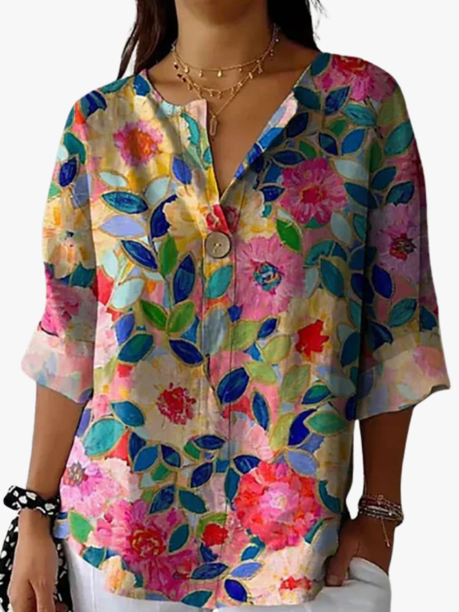 CLAIRE LYON | BLOUSE FLEURIE POUR FEMME