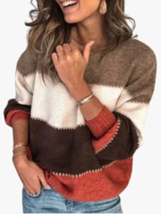 CLAIRE LYON | PULL PATCHWORK RAYÉ POUR FEMMES