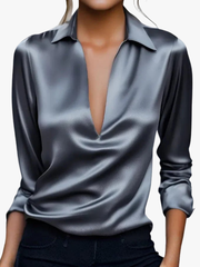CLAIRE LYON | BLOUSE SATINÉE ÉLÉGANTE POUR FEMMES