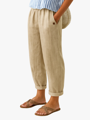 CLAIRE LYON | PANTALON FUSELÉ EN LIN MÉLANGÉ POUR FEMMES