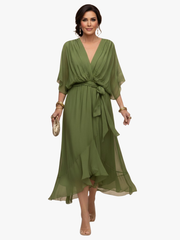 CLAIRE LYON | ROBE EN CHIFFON V POUR FEMMES