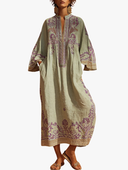 CLAIRE LYON | ROBE BRODÉE FLUIDE POUR FEMMES