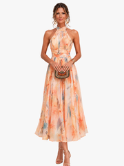 CLAIRE LYON | ROBE À COL HALTER POUR FEMMES