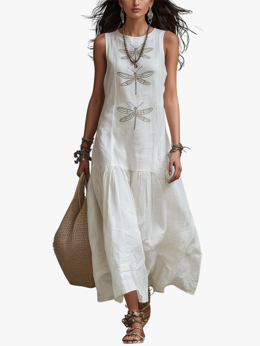CLAIRE LYON | CHIC ROBE MAXI SANS MANCHES POUR FEMMES