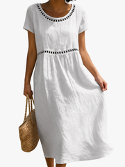 CLAIRE LYON | ROBE EMPIRE BRODÉE POUR FEMMES