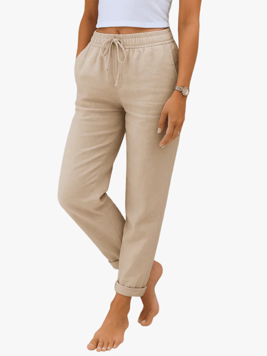 CLAIRE LYON | PANTALON EN LIN MÉLANGÉ POUR FEMME