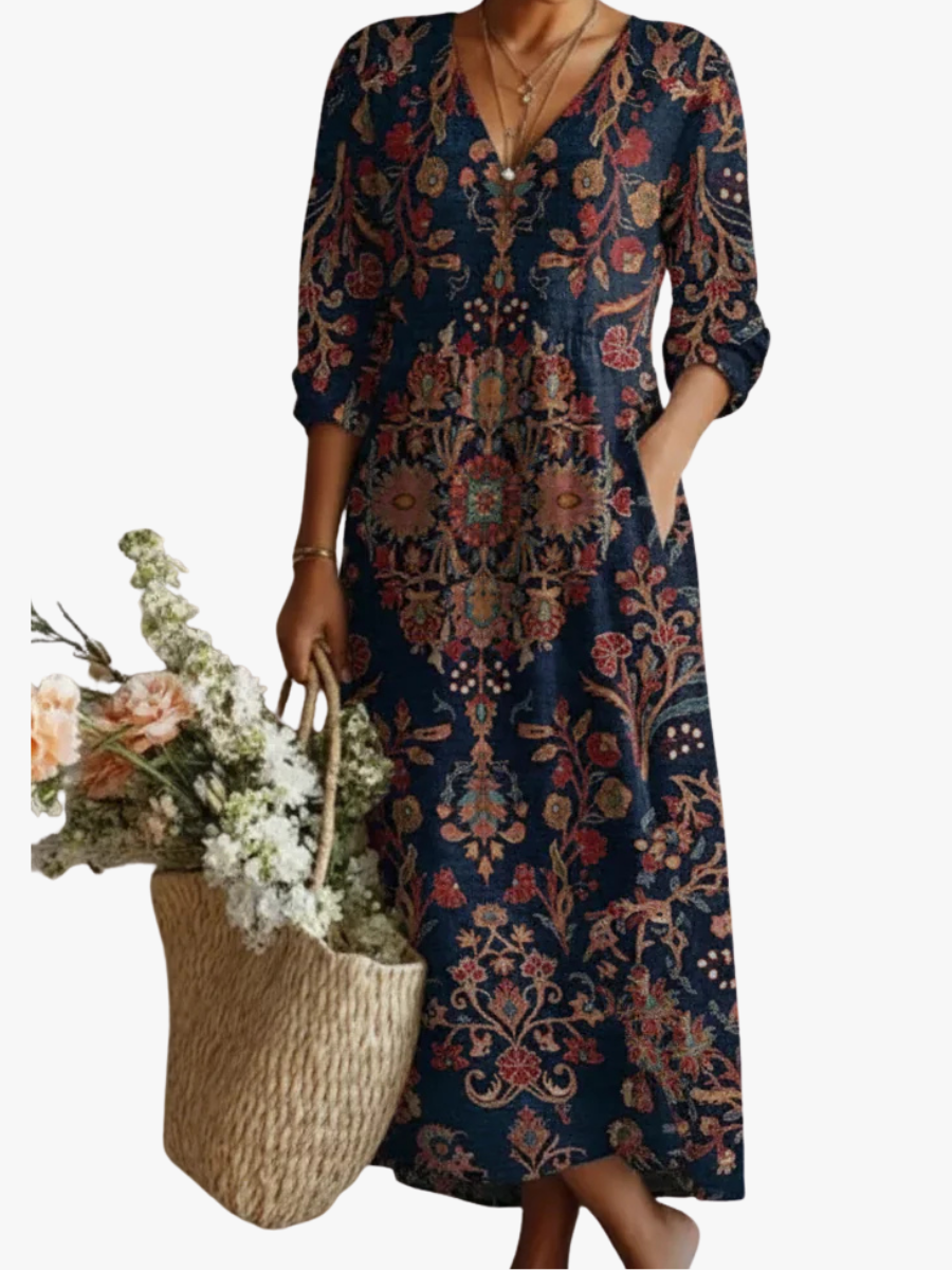 CLAIRE LYON | ROBE IMPRIMÉE BOHO POUR FEMME