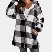Camille - Sweat Long Capuche Tendance Confort Femme