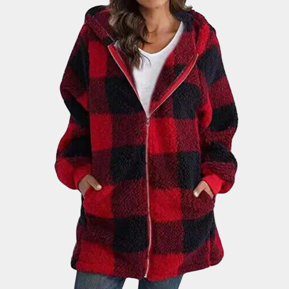 Camille - Sweat Long Capuche Tendance Confort Femme