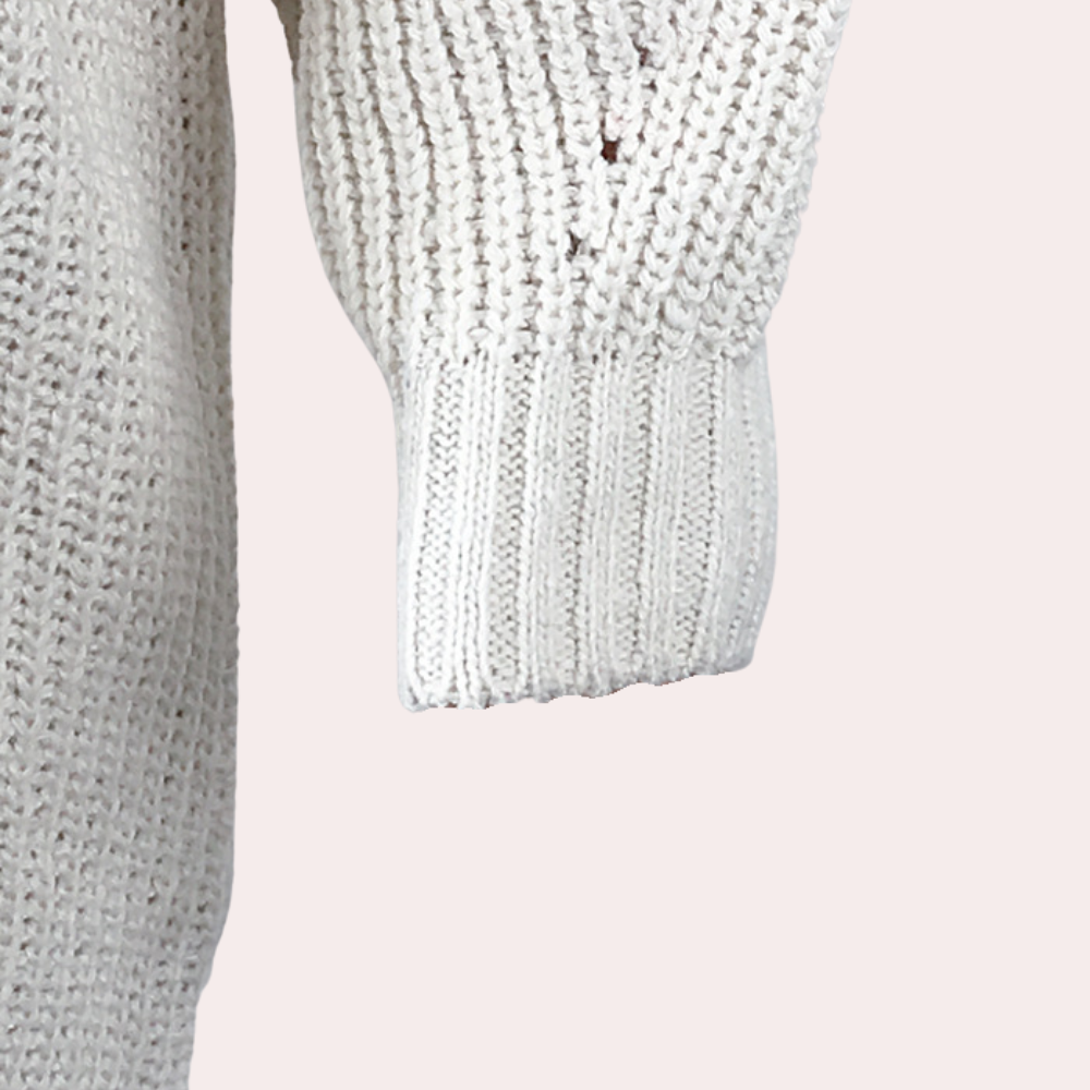 Camille - Pull Oversize Tricoté Maille Ample Femme