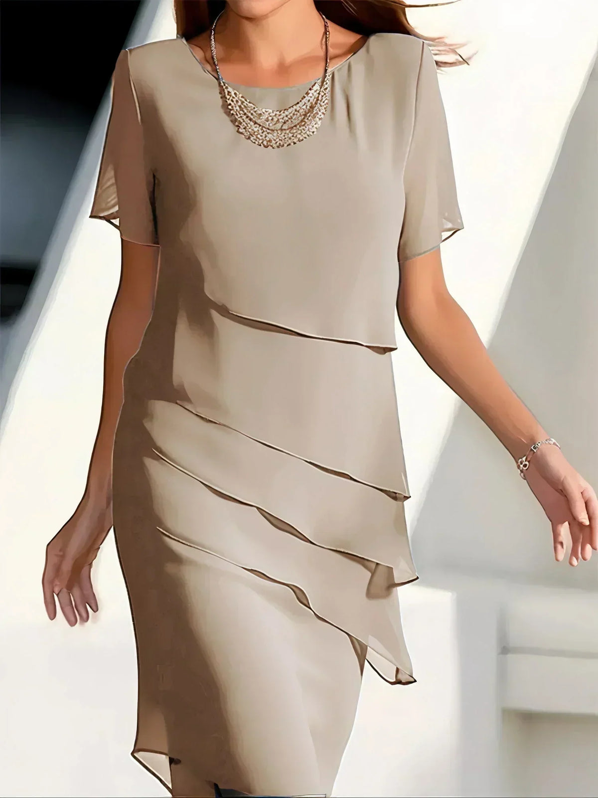 CLAIRE LYON | ROBE ÉLÉGANTE À VOLANTS POUR FEMMES