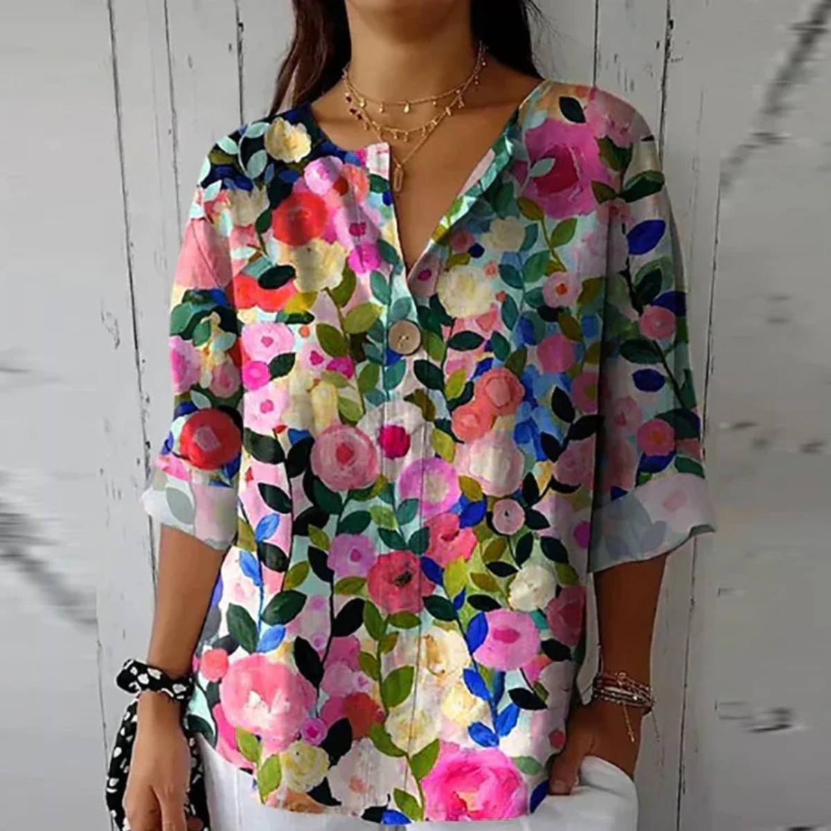 CLAIRE LYON | BLOUSE FLEURIE POUR FEMME