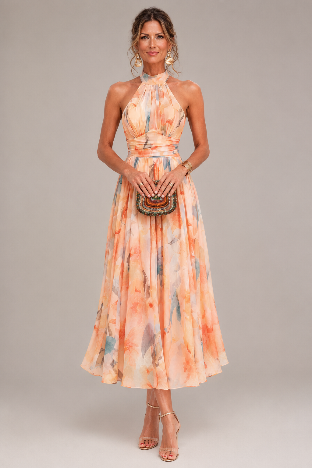 CLAIRE LYON | ROBE À COL HALTER POUR FEMMES