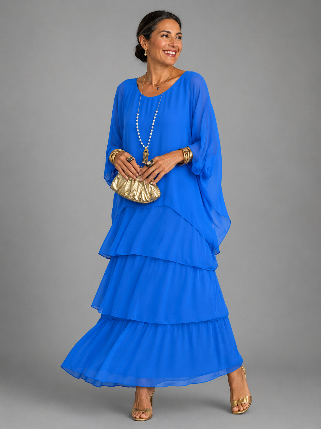 CLAIRE LYON | ROBE ÉLÉGANTE À COUCHE POUR FEMMES