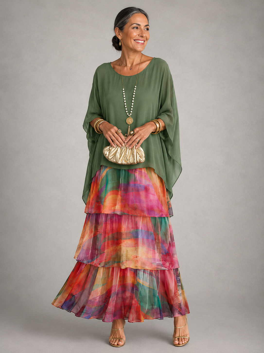 CLAIRE LYON | ROBE ÉLÉGANTE À COUCHE POUR FEMMES