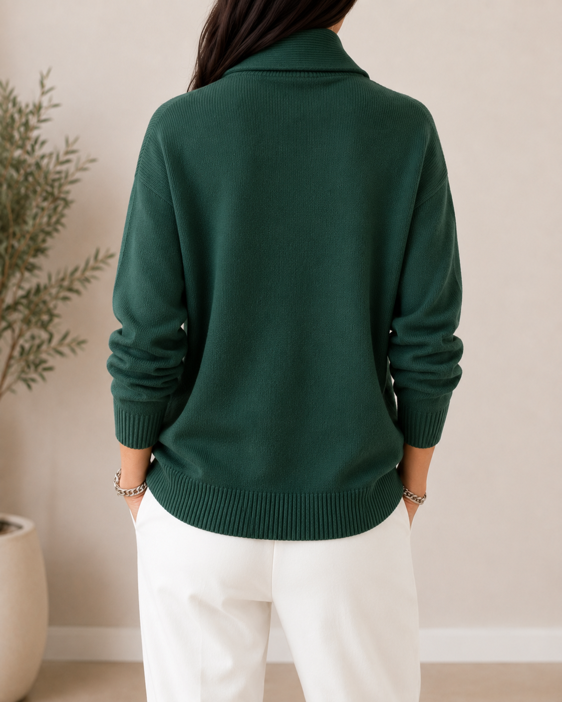 CLAIRE LYON | PULL V-COL DÉTENDUE POUR FEMMES