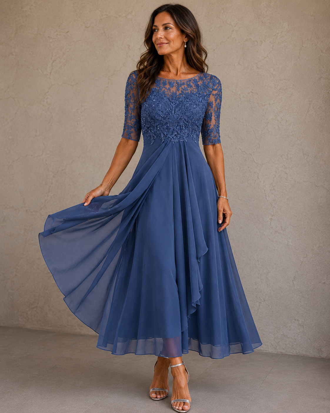 CLAIRE LYON | ROBE EN CHIFFON ÉLÉGANTE POUR FEMMES