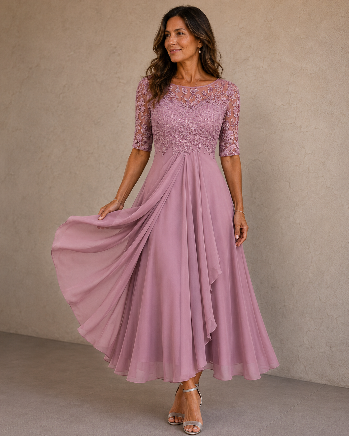 CLAIRE LYON | ROBE EN CHIFFON ÉLÉGANTE POUR FEMMES