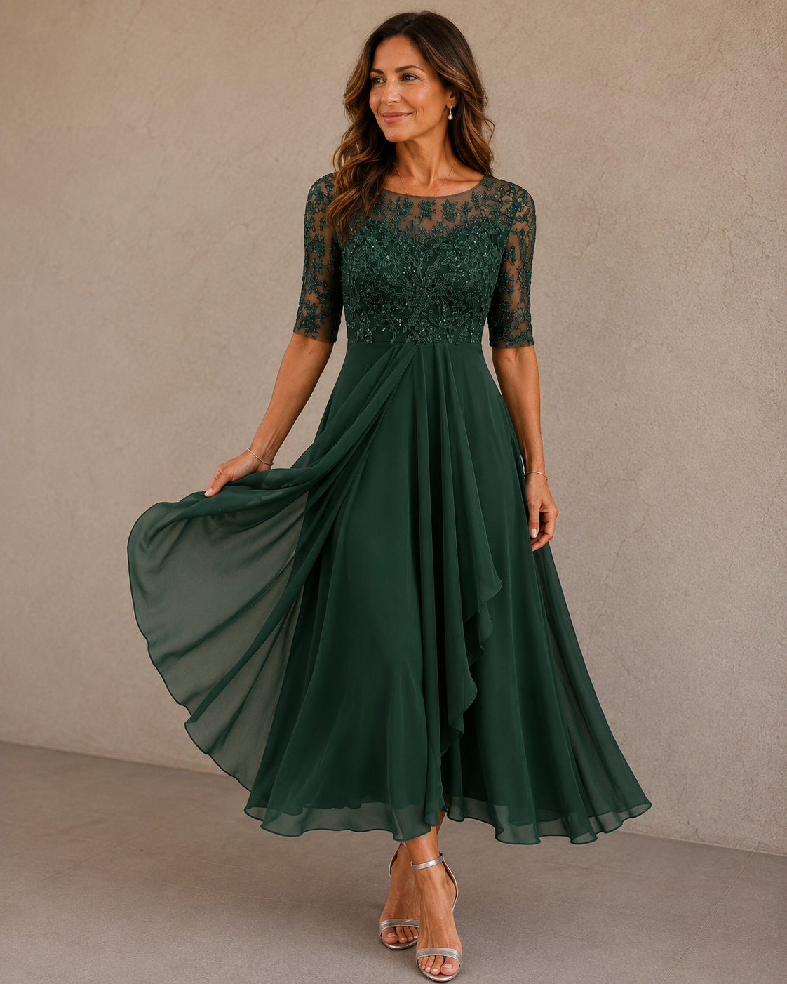 CLAIRE LYON | ROBE EN CHIFFON ÉLÉGANTE POUR FEMMES