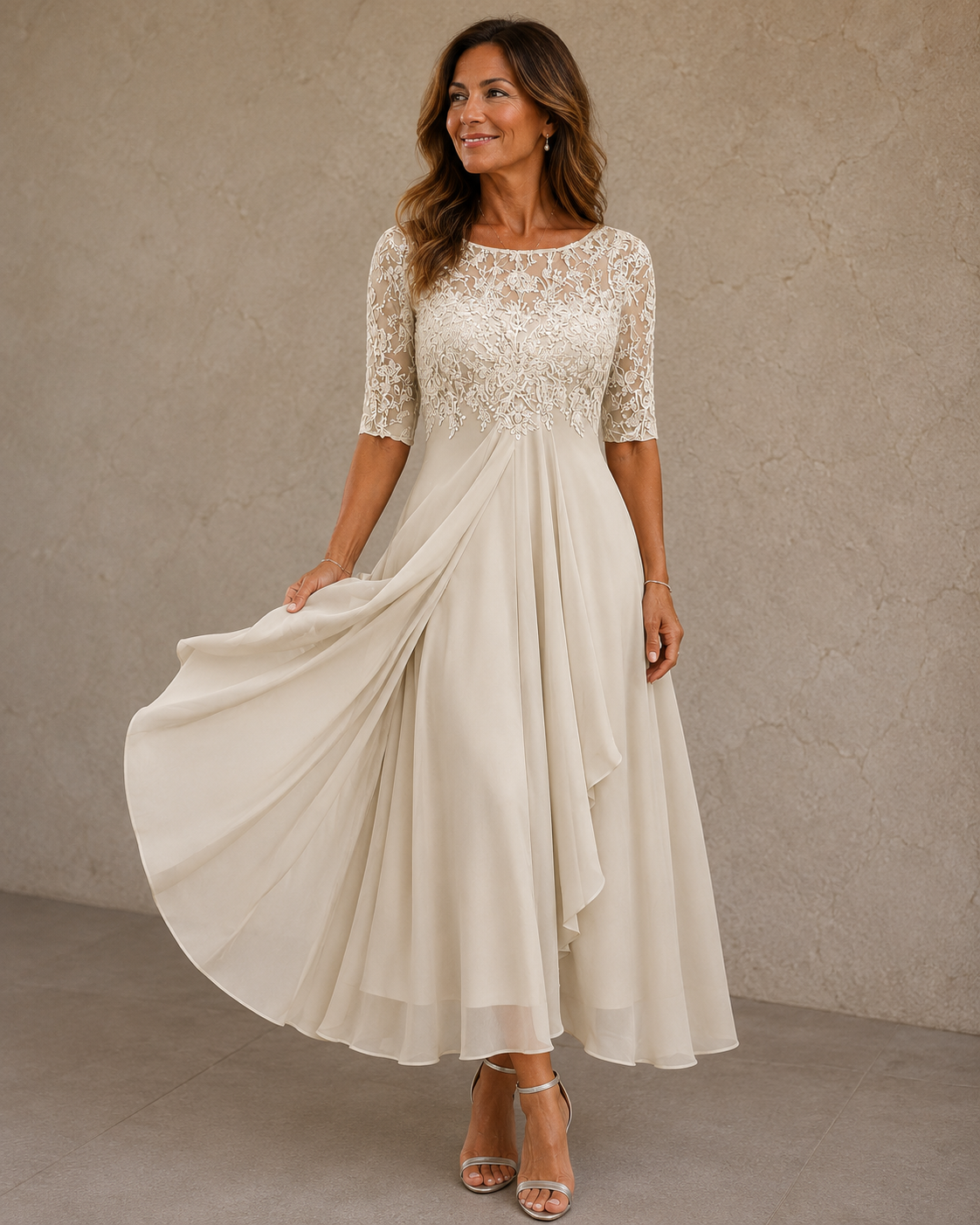 CLAIRE LYON | ROBE EN CHIFFON ÉLÉGANTE POUR FEMMES