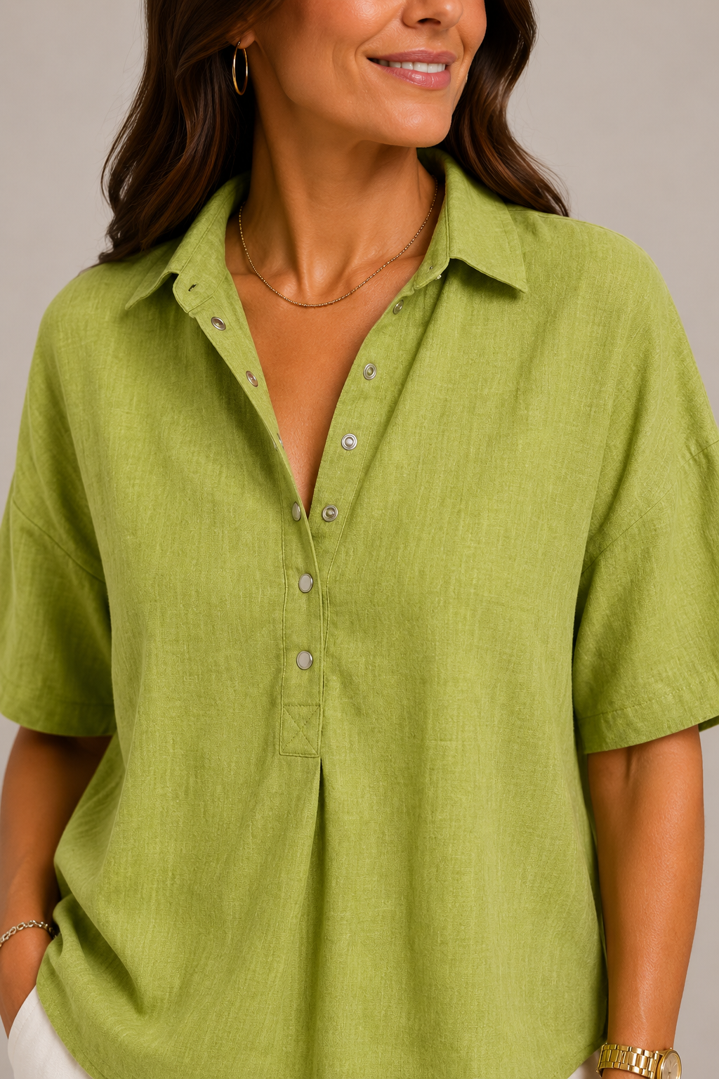 CLAIRE LYON | CHIC BLOUSE À COL EN V POUR FEMMES