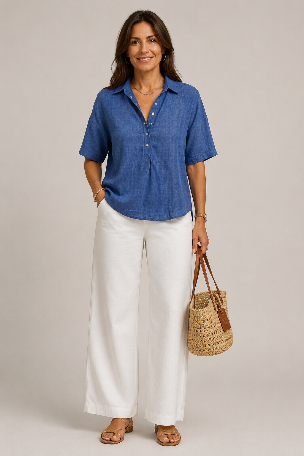 CLAIRE LYON | CHIC BLOUSE COL V POUR FEMMES