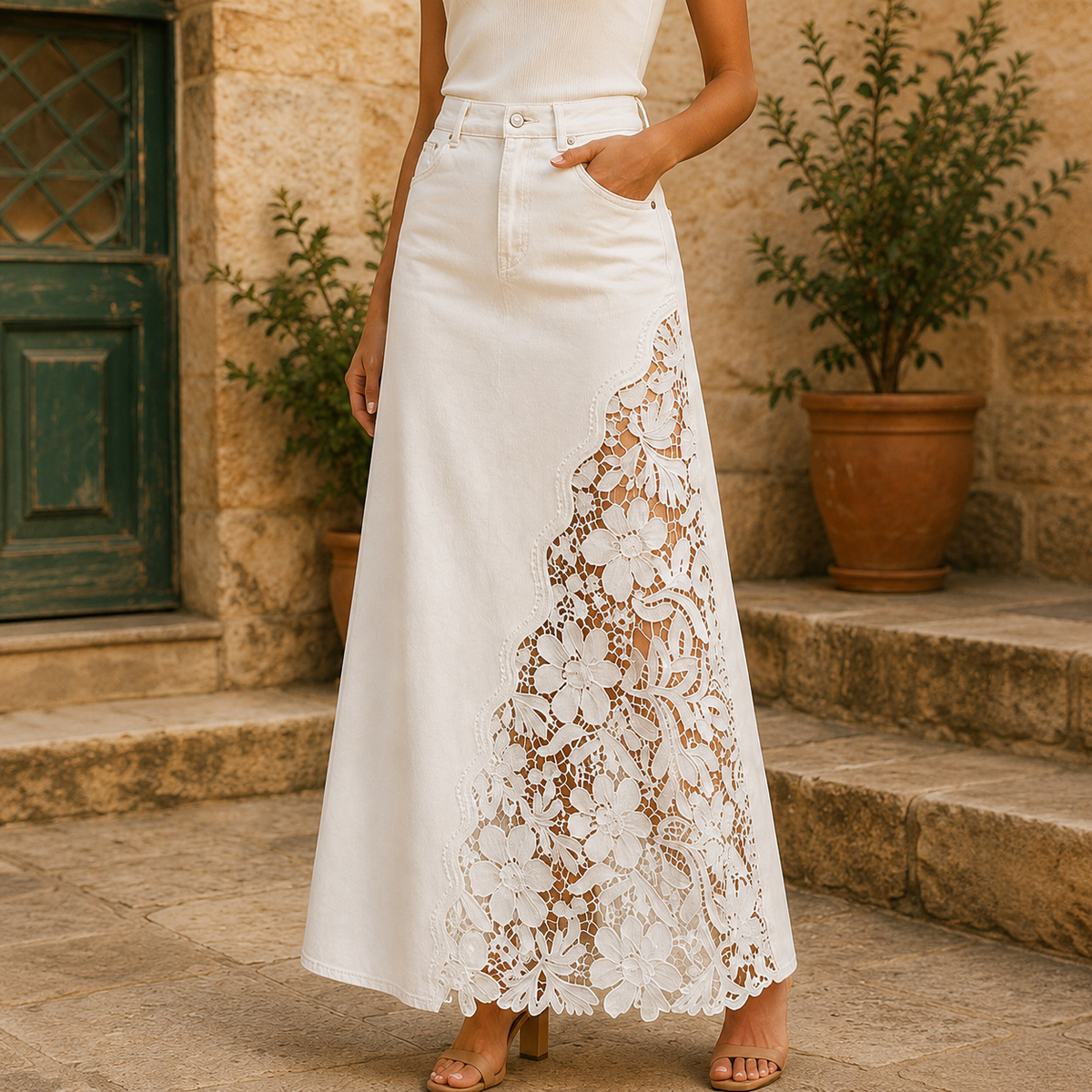 CLAIRE LYON | JUPE EN DENTELLE POUR FEMMES