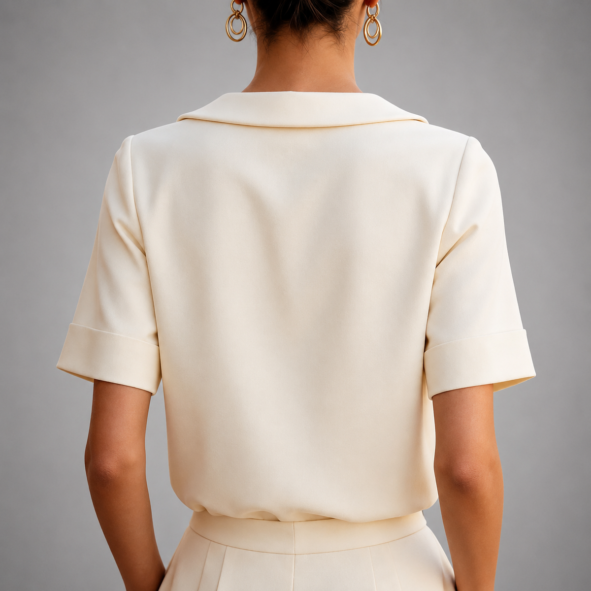 CLAIRE LYON | CHIC BLOUSE À COL ROND POUR FEMMES