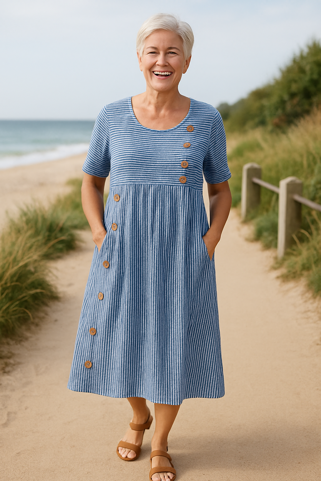 CLAIRE LYON | ROBE MIDI A-LINE POUR FEMMES