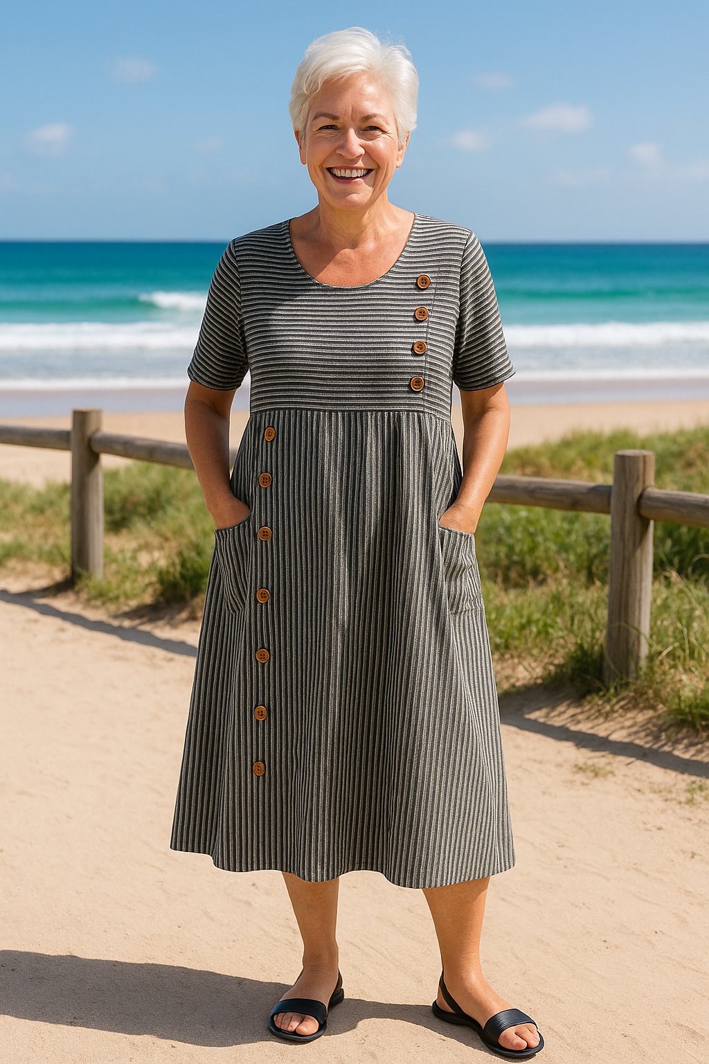 CLAIRE LYON | ROBE MIDI A-LINE POUR FEMMES