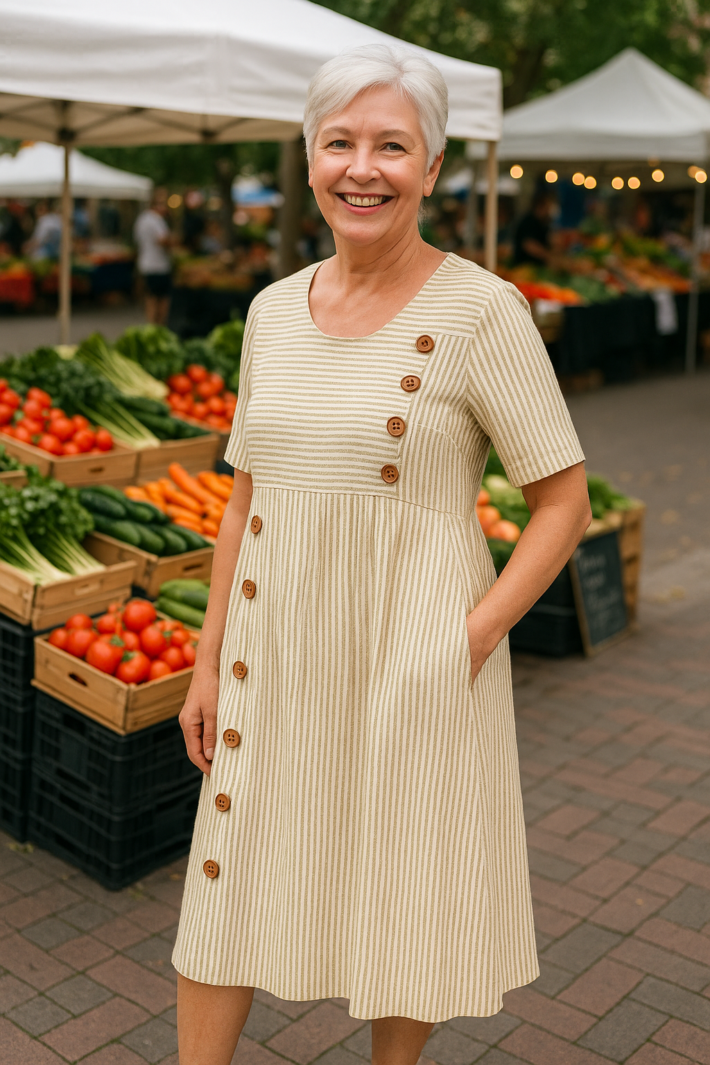 CLAIRE LYON | ROBE MIDI A-LINE POUR FEMMES