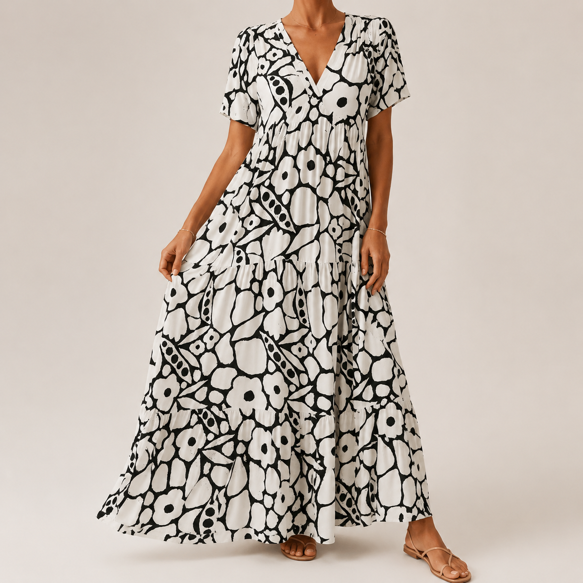 CLAIRE LYON | ROBE FLORALE MAXI POUR FEMMES