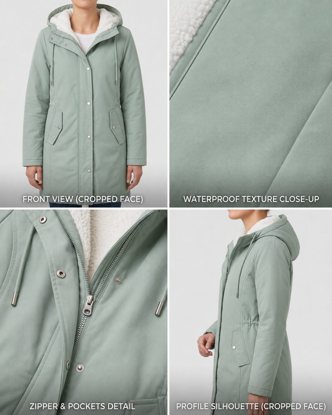 CLAIRE LYON | PARKA D'HIVER DOUBLÉE EN POLAIRE POUR FEMMES