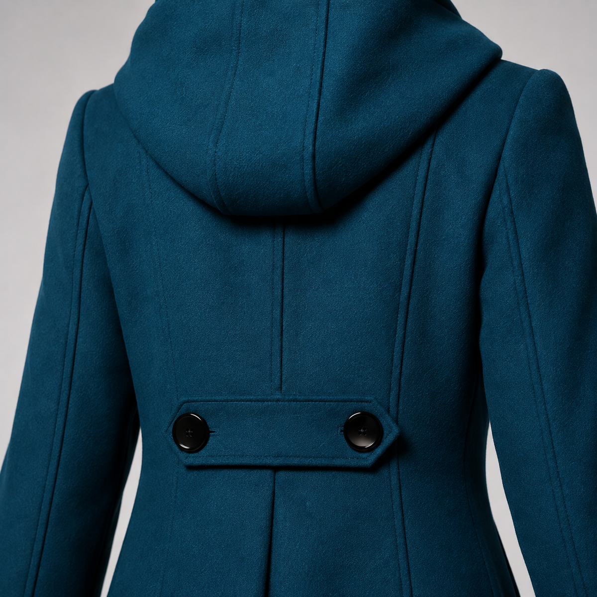 CLAIRE LYON | MANTEAU STRUCTURÉ À CAPUCHE POUR FEMMES