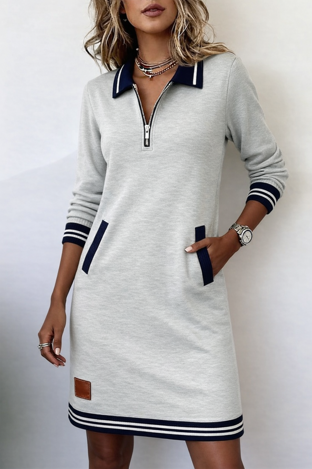 CLAIRE LYON | ROBE COL ZIPPÉE POUR FEMME