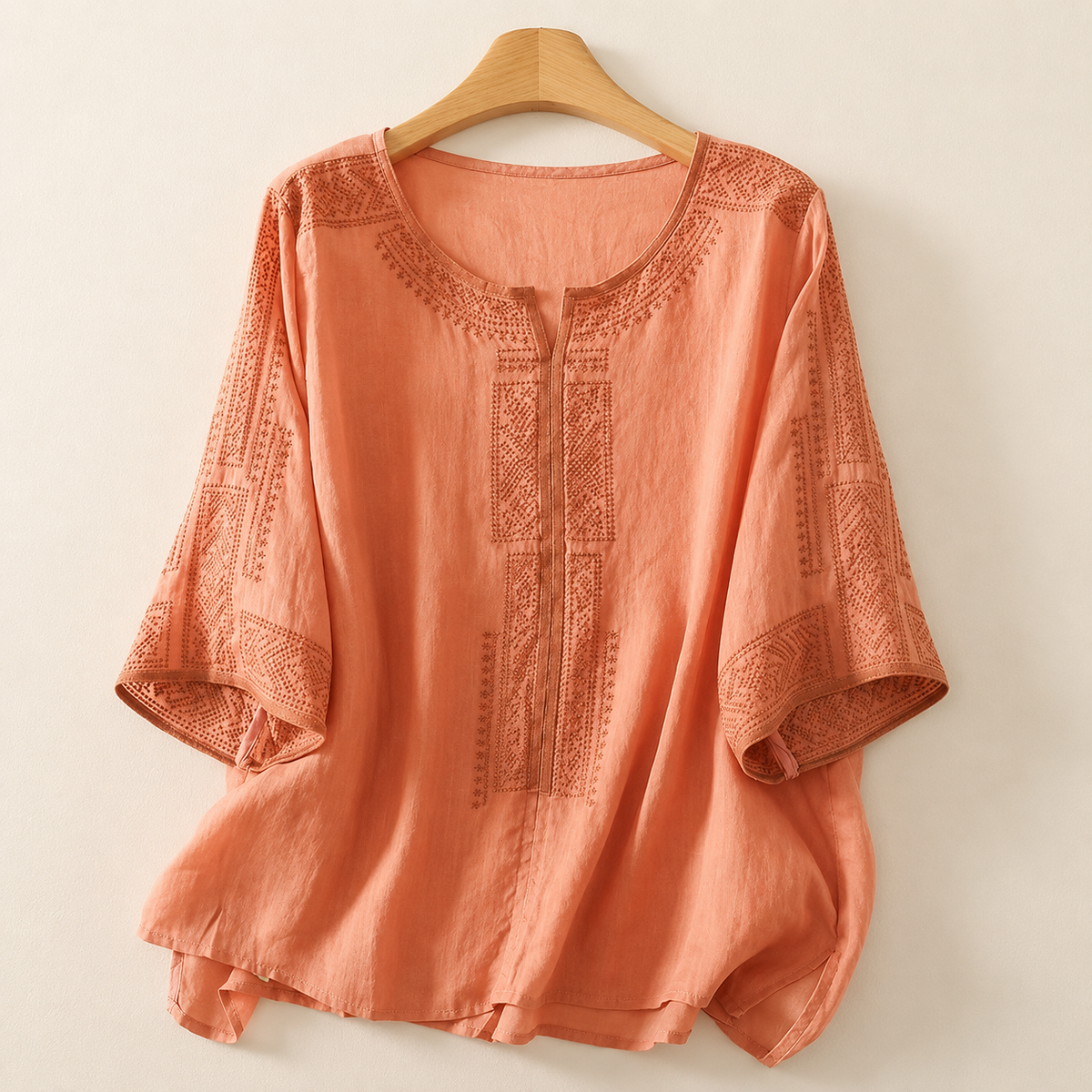 CLAIRE LYON | BLOUSE EN LIN BRODÉE POUR FEMMES
