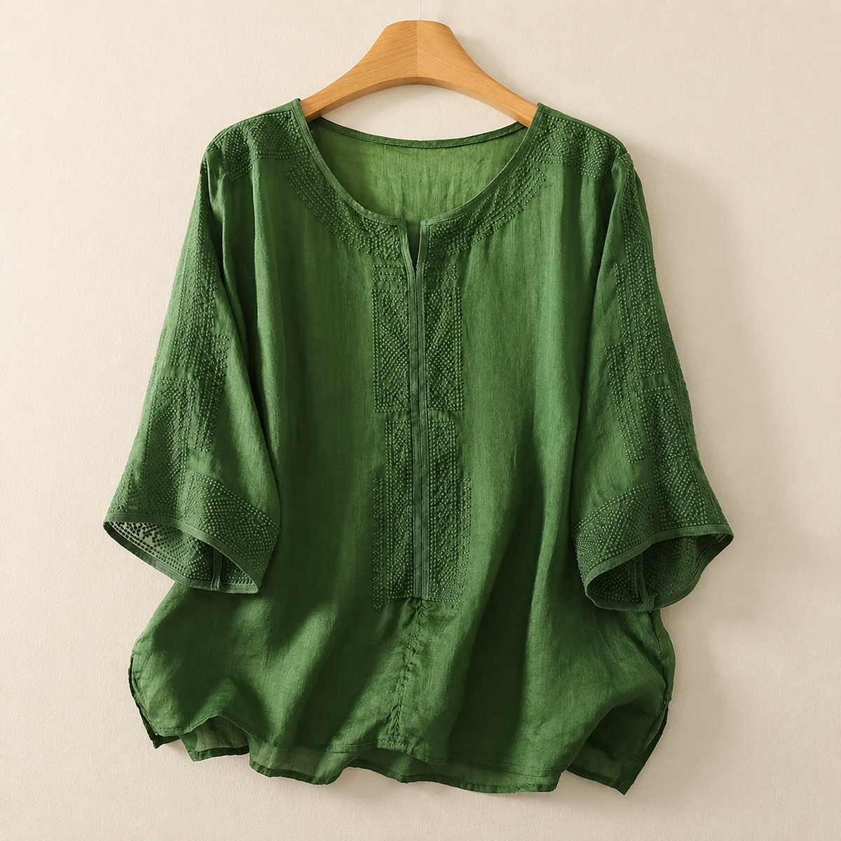 CLAIRE LYON | BLOUSE EN LIN BRODÉE POUR FEMMES