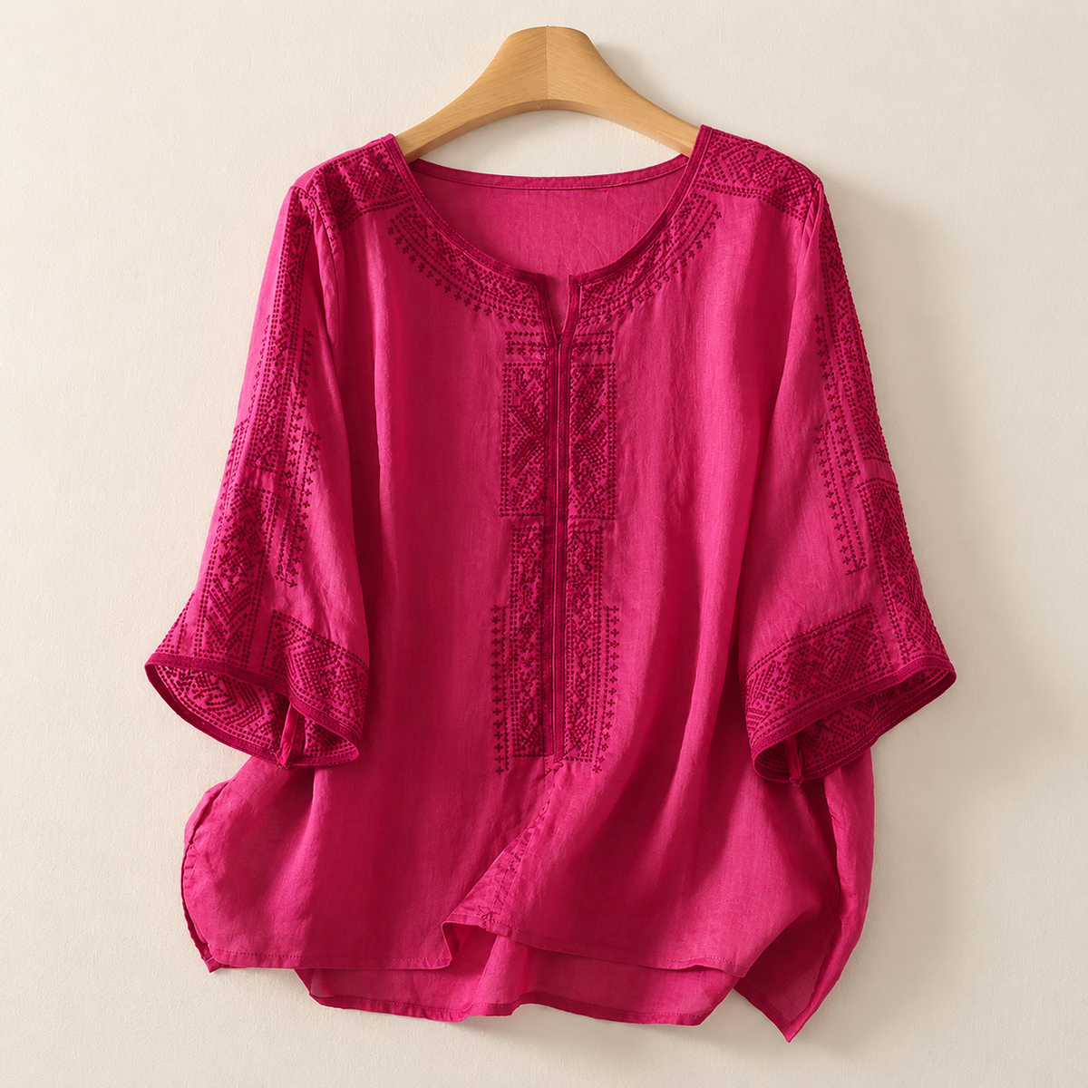 CLAIRE LYON | BLOUSE EN LIN BRODÉE POUR FEMMES