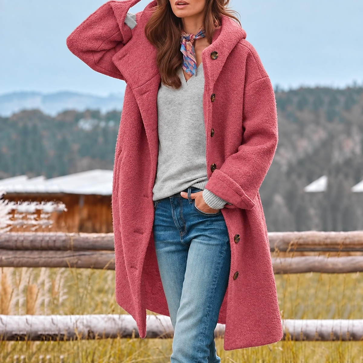 CLAIRE LYON | MANTEAU À CAPUCHE POUR FEMMES