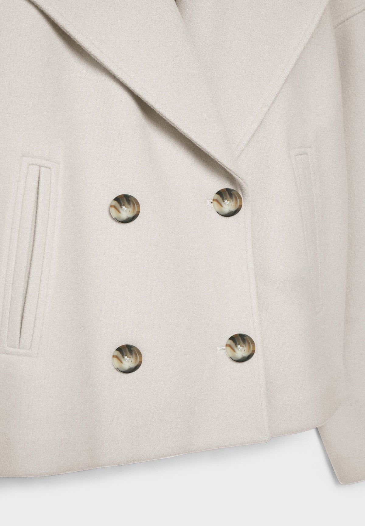 Veste Courte Femme Double Boutonnage Coupe Moderne Élégante Mi-Saison