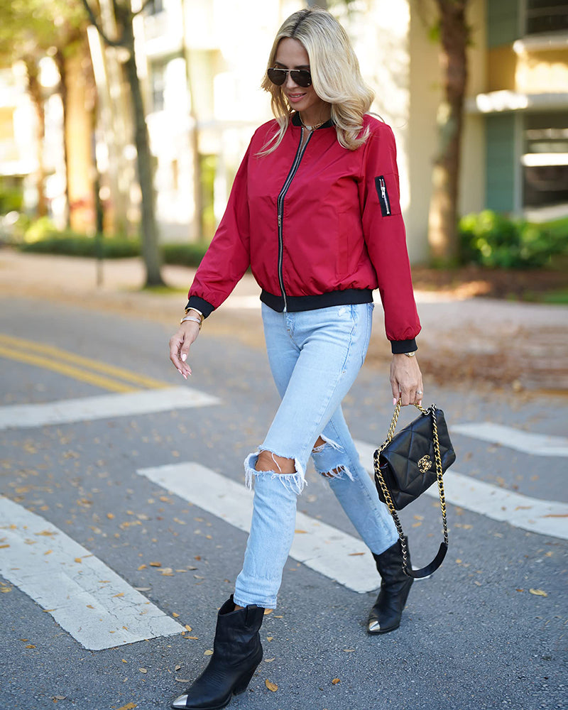 Veste Zippée Femme Style Décontracté et Confort Quotidien