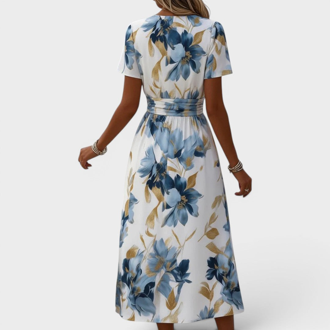 CLAIRE LYON | ROBE MIDI FLORALE MODERNE POUR FEMMES