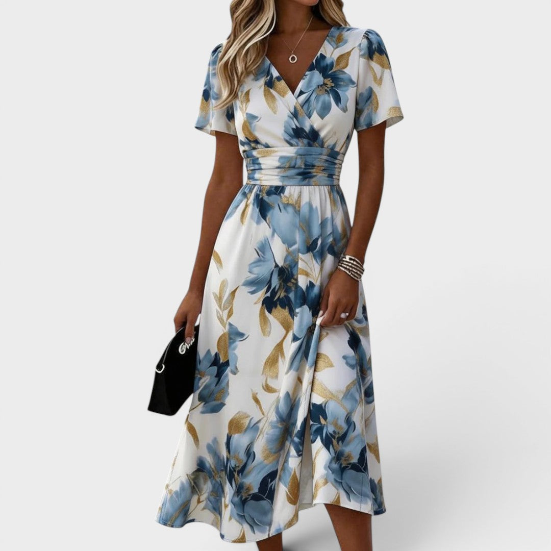 CLAIRE LYON | ROBE FLORALE EN WRAP POUR FEMMES