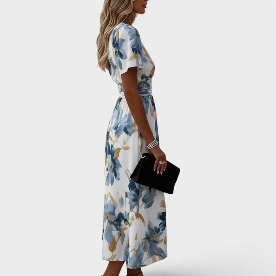 CLAIRE LYON | ROBE FLORALE EN WRAP POUR FEMMES