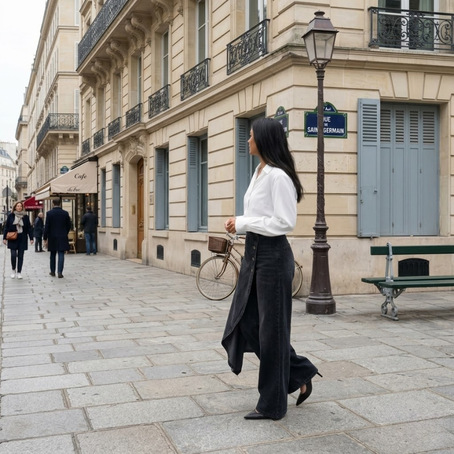 CLAIRE LYON | JEAN LARGE POUR FEMME