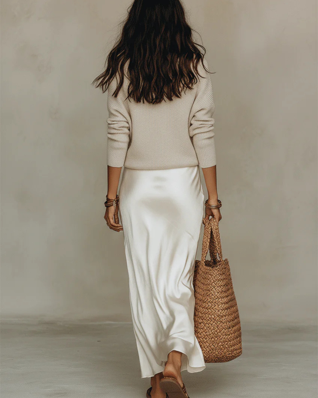 CLAIRE LYON | ROBE MIDI EN SATIN POUR FEMMES