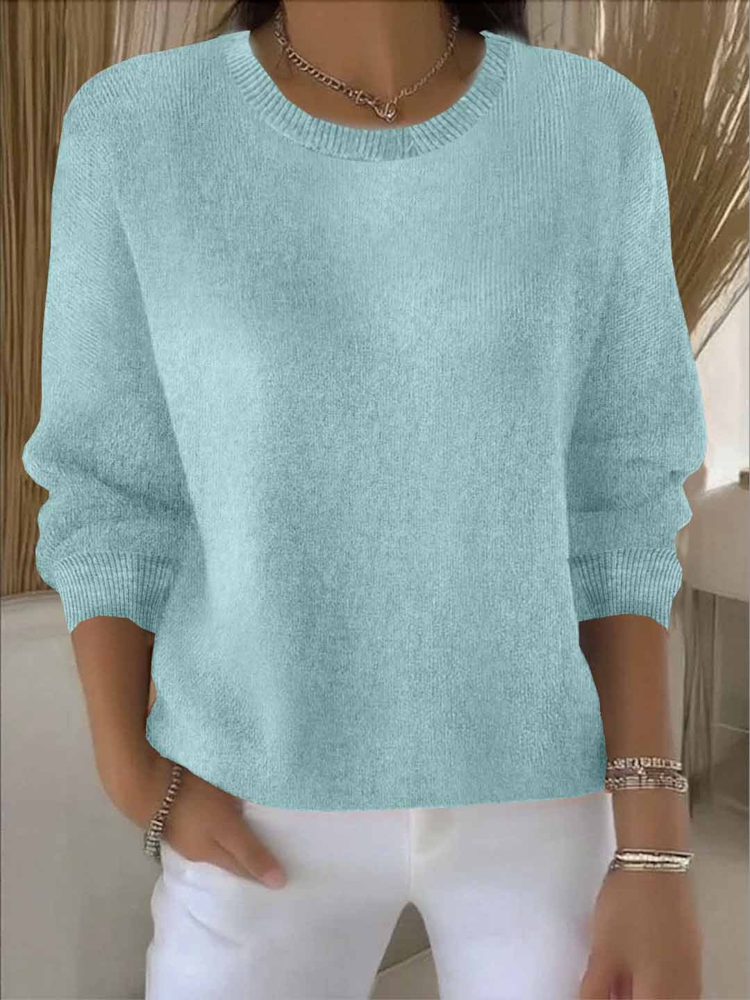 Pull en tricot doux pour femme élégant et confortable au quotidien