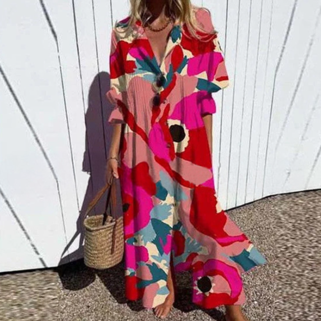CLAIRE LYON | ROBE MAXI IMPRIMÉE POUR FEMMES