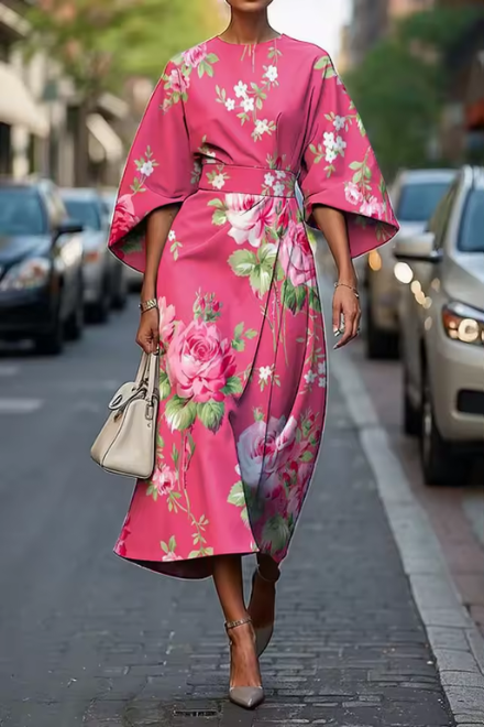 CLAIRE LYON | ROBE MIDI FLORALE POUR FEMMES