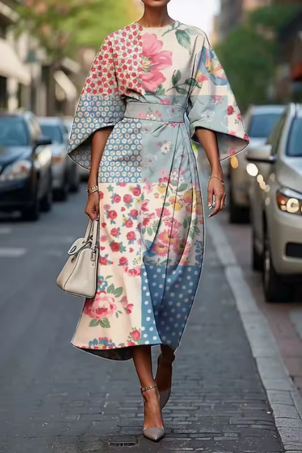 CLAIRE LYON | ROBE MIDI FLORALE POUR FEMMES